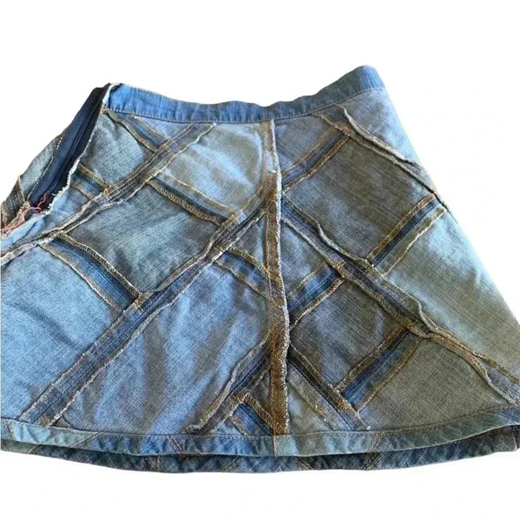 [5 for  $25] Hartstrings girls size 10, patchwork denim skirt. EUC. - Picture 2 of 3